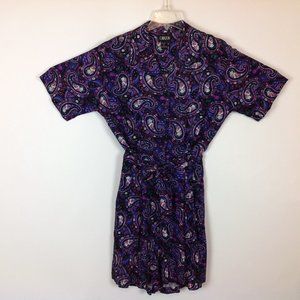 Vintage Cabazon Romper Shorts Top Paisley 80's M